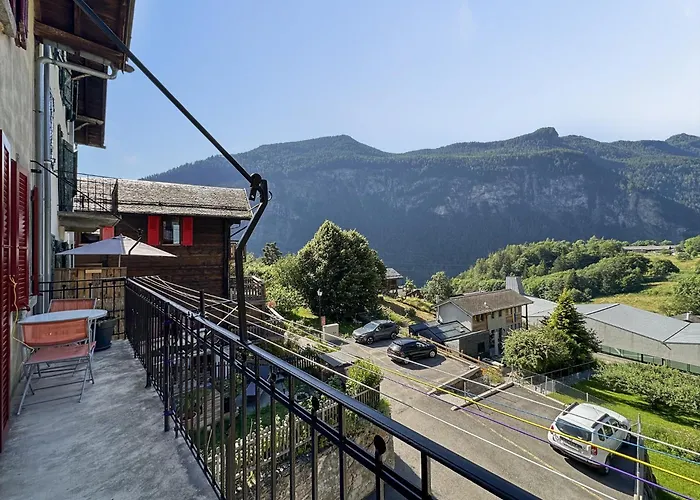 Swiss Alpine Retreat & View Near Martigny 公寓 Salvan